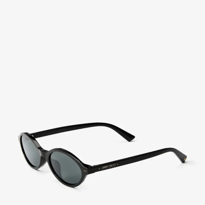 Gafas de sol Marais de acetato ovaladas en negro y gris Gafas de sol Marais de acetato ovaladas en negro y gris