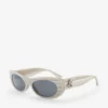 Gafas de sol ovaladas Danny con rayas blancas Gafas de sol ovaladas Danny con rayas blancas