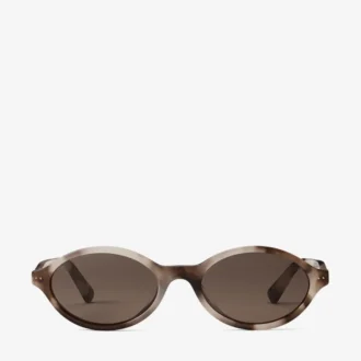 Gafas de sol ovaladas Marais de acetato Chai Havana y marrón oscuro