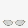 Gafas de sol ovaladas Zina en oro pálido Gafas de sol ovaladas Zina en oro pálido