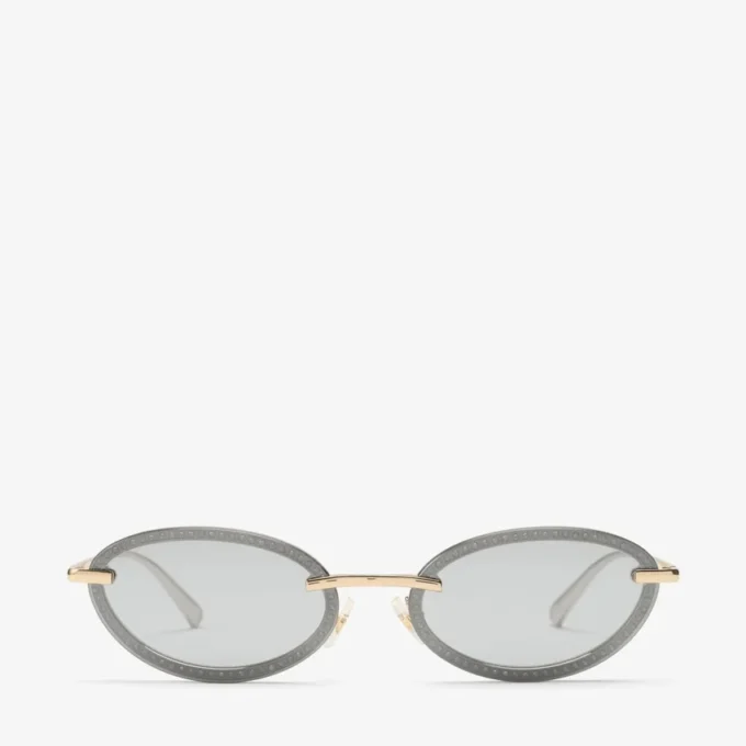Gafas de sol ovaladas Zina en oro pálido Gafas de sol ovaladas Zina en oro pálido