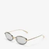 Gafas de sol ovaladas Zina en oro pálido Gafas de sol ovaladas Zina en oro pálido