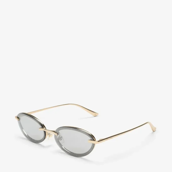 Gafas de sol ovaladas Zina en oro pálido Gafas de sol ovaladas Zina en oro pálido