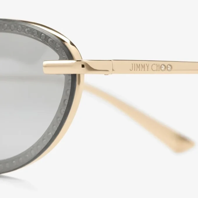 Gafas de sol ovaladas Zina en oro pálido Gafas de sol ovaladas Zina en oro pálido