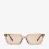Gafas de sol rectangulares Josi transparentes en tono tostado Gafas de sol rectangulares Josi transparentes en tono tostado