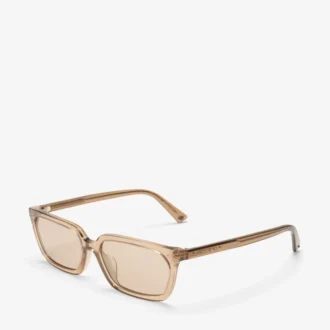Gafas de sol rectangulares Josi transparentes en tono tostado