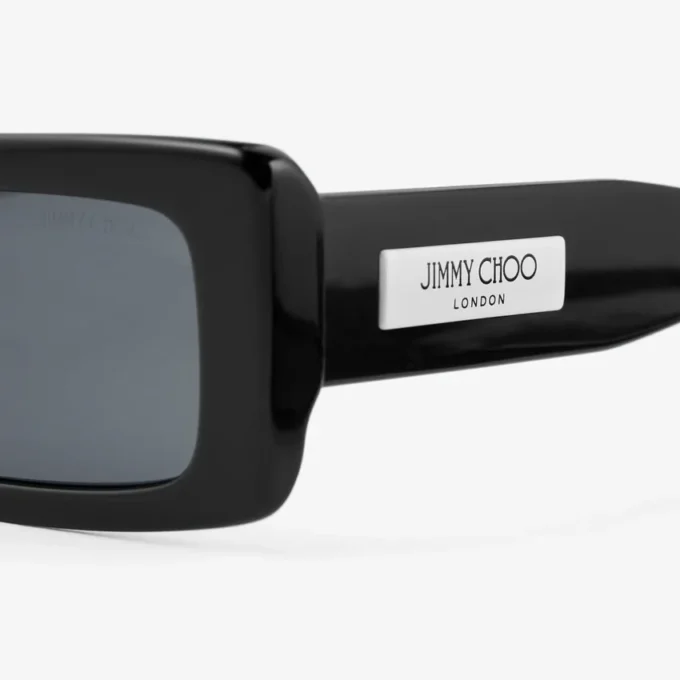 Gafas de sol rectangulares Lennon en negro