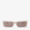 Gafas de sol rectangulares Lennon Opal Taupe