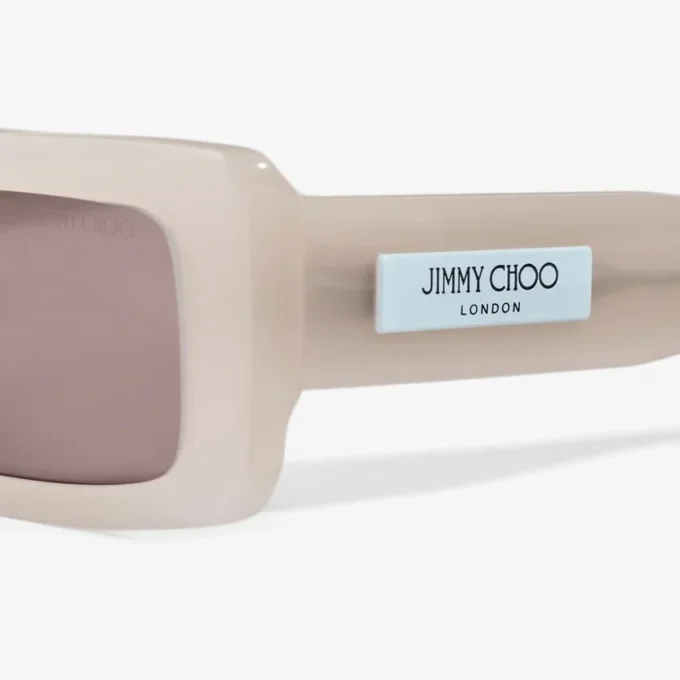 Gafas de sol rectangulares Lennon Opal Taupe