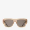 Gafas de sol rectangulares Yani en color tostado transparente mate Gafas de sol rectangulares Yani en color tostado transparente mate