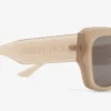 Gafas de sol rectangulares Yani en color tostado transparente mate Gafas de sol rectangulares Yani en color tostado transparente mate