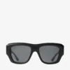 Gafas de sol rectangulares Yani en negro mate