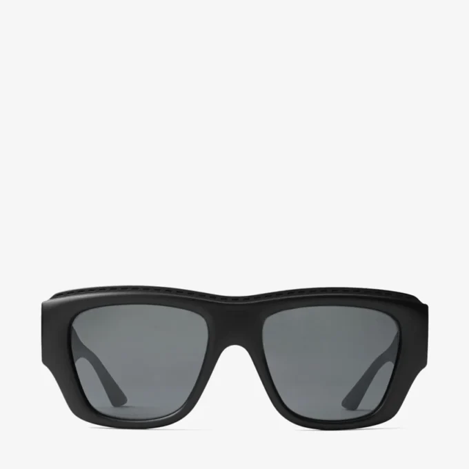 Gafas de sol rectangulares Yani en negro mate