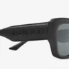 Gafas de sol rectangulares Yani en negro mate