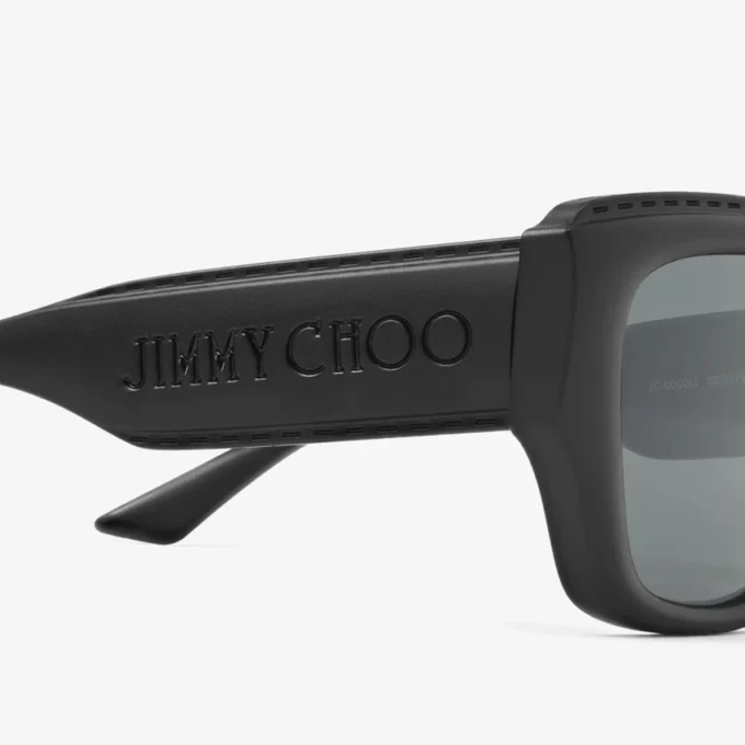Gafas de sol rectangulares Yani en negro mate