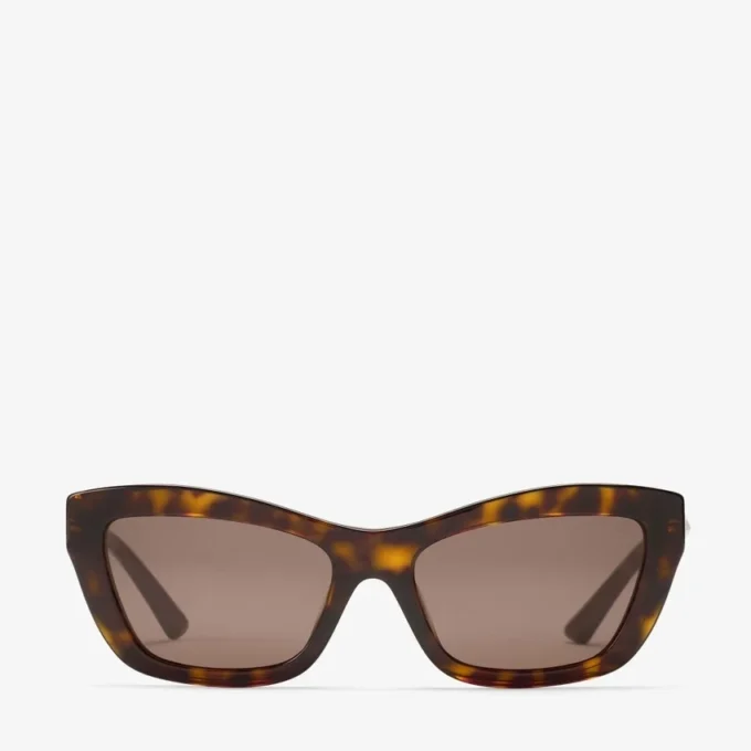 Gafas de sol Solene marrón habana con montura ojo de gato