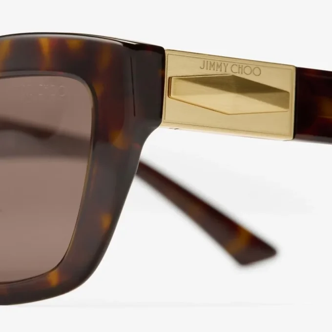Gafas de sol Solene marrón habana con montura ojo de gato