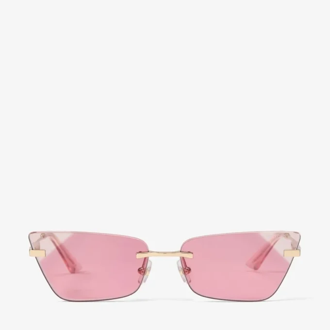 Gafas de sol Soraya de ojo de gato en oro pálido