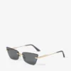 Gafas de sol Soraya de ojo de gato en oro pálido