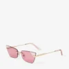 Gafas de sol Soraya de ojo de gato en oro pálido