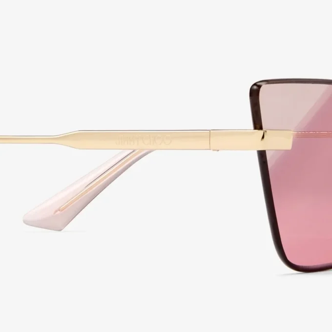 Gafas de sol Soraya de ojo de gato en oro pálido
