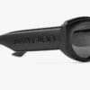 Gafas de sol Sue de montura ovalada en negro mate