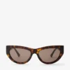 Gafas de sol Vale marrón habana con forma de ojo de gato