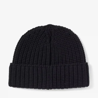 Gorro de punto Yuki en Cashwool negro