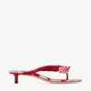 Liss 35 Mezcla de rojo rubí. Sandalias tipo mule de algodón a cuadros vichy con lazo a cuadros vichy Liss 35 Mezcla de rojo rubí. Sandalias tipo mule de algodón a cuadros vichy con lazo a cuadros vichy