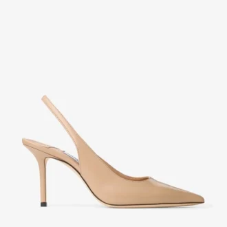 Love Sling Back 85: zapatos de tacón con talón abierto de piel de becerro