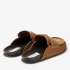 Milo Mule: mules sin talón de ante de terciopelo color tostado Milo Mule: mules sin talón de ante de terciopelo color tostado