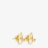 Mini pendientes Jc de metal con acabado dorado Mini pendientes Jc de metal con acabado dorado