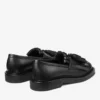 Mocasines con flecos en color beige Mocasines de piel de becerro negra Mocasines con flecos en color beige Mocasines de piel de becerro negra