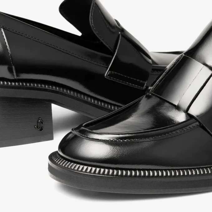 Mocasines con plataforma Tylor 60 en negro spazzolato Mocasines con plataforma Tylor 60 en negro spazzolato
