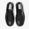 Mocasines Derby Rowan con detalle brogue en piel vintage negra