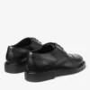 Mocasines Derby Rowan con detalle brogue en piel vintage negra
