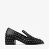 Mocasines Eliot 45 de piel napa metalizada negra con ojales Mocasines Eliot 45 de piel napa metalizada negra con ojales