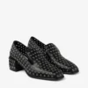 Mocasines Eliot 45 de piel napa metalizada negra con ojales Mocasines Eliot 45 de piel napa metalizada negra con ojales