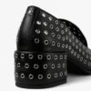 Mocasines Eliot 45 de piel napa metalizada negra con ojales Mocasines Eliot 45 de piel napa metalizada negra con ojales