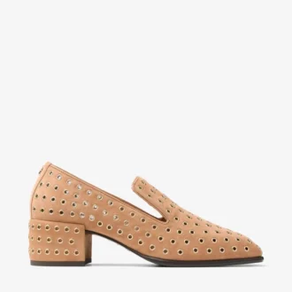 Mocasines Eliot 45 F de ante color toffee con ojales