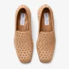 Mocasines Eliot 45 F de ante color toffee con ojales Mocasines Eliot 45 F de ante color toffee con ojales