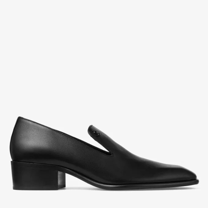 Mocasines Eliot 45 para hombre en piel vintage negra Mocasines Eliot 45 para hombre en piel vintage negra