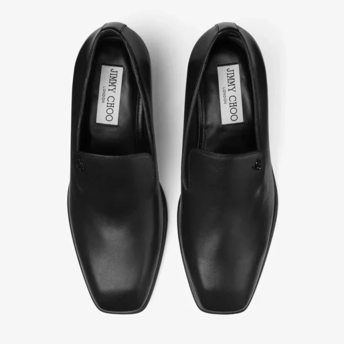 Mocasines Eliot 45 para hombre en piel vintage negra Mocasines Eliot 45 para hombre en piel vintage negra