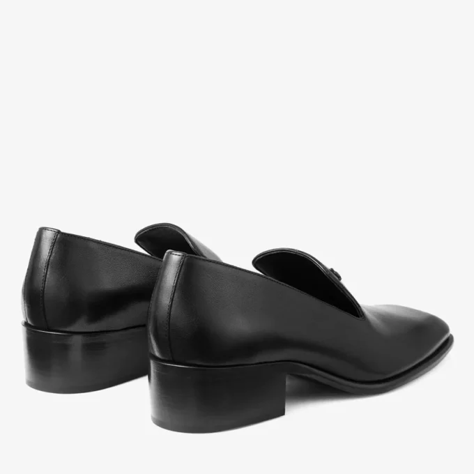 Mocasines Eliot 45 para hombre en piel vintage negra Mocasines Eliot 45 para hombre en piel vintage negra