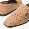 Mocasines Eliot F de ante color toffee con ojales Mocasines Eliot F de ante color toffee con ojales