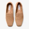Mocasines Eliot F de ante color toffee con ojales Mocasines Eliot F de ante color toffee con ojales