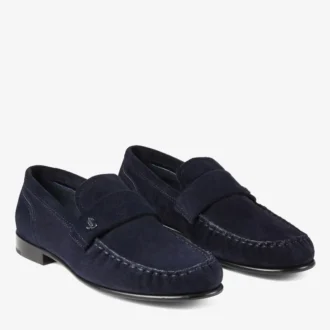 Mocasines Ellis de ante color marino