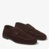 Mocasines Ellis de ante de terciopelo color chocolate