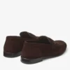 Mocasines Ellis de ante de terciopelo color chocolate