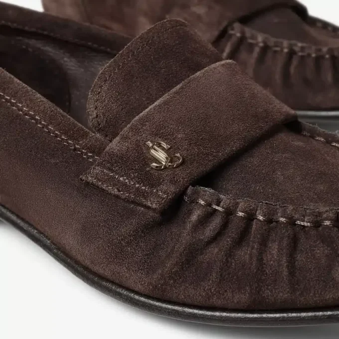 Mocasines Ellis de ante marrón chocolate Mocasines Ellis de ante marrón chocolate